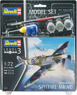 MODÈLE À COLLER - REVELL SPITFIRE MK VB 1/72 NIVEAU 3